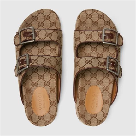 gucci strap slide sandal|Gucci slide sandals women's.